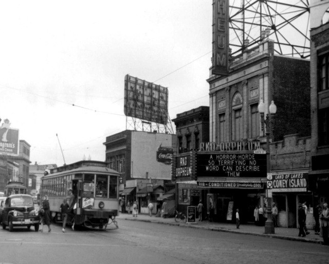 The theater when it was known as the RKO Orpheum 