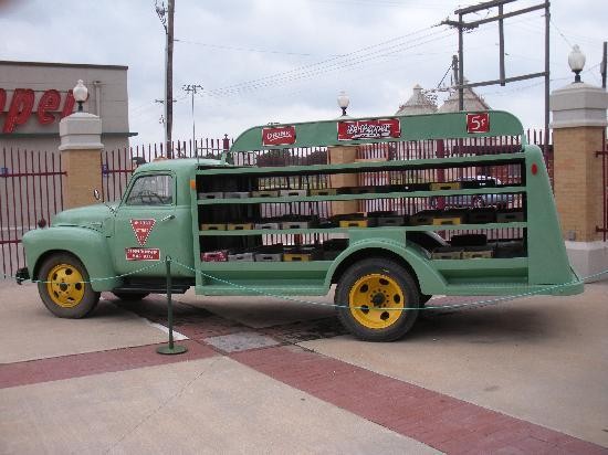 An original Dr. Pepper factory truck 