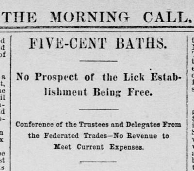 On January 16, 1891, the San Francisco Call newspaper reported the new charge that customers of the Baths, previously free, would need to pay for use. The decision was initially, understandably unpopular.