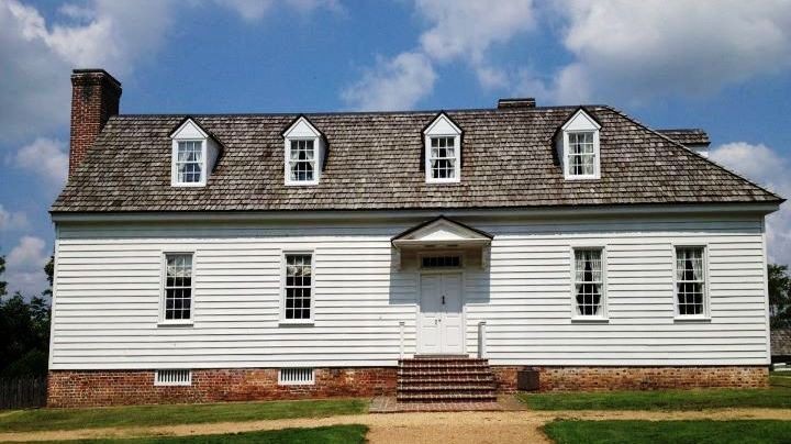 The front facade of the house.