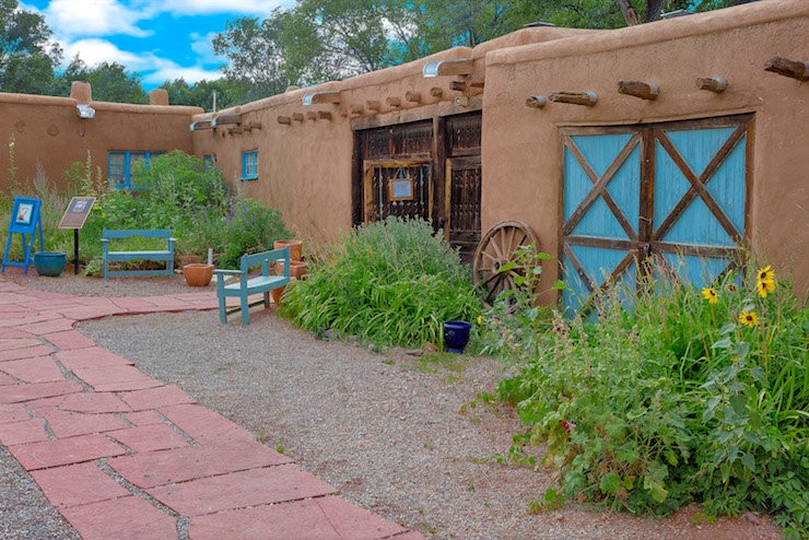 The inner-courtyard of the ELB House and Museum.