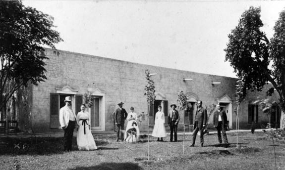 Photo showing some of the family that used to live there. 