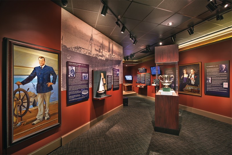 In addition to exhibits dedicated to diverse neighborhoods and culture, part of the museum shares the history of instrumental families, busines leaders, and sports stars. 