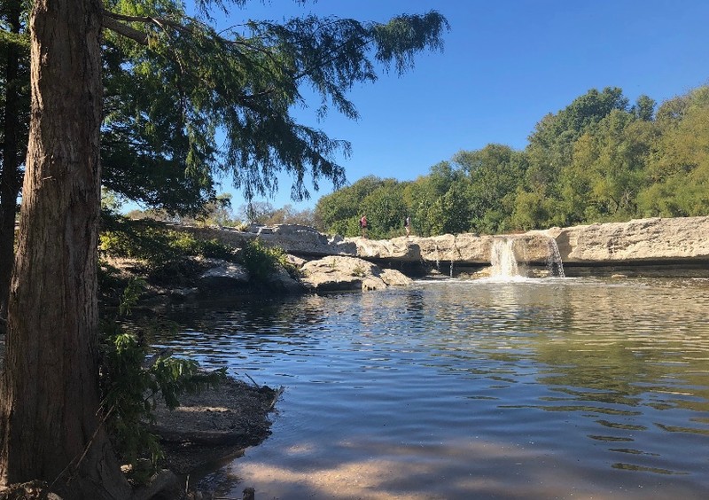 The lower part of the falls at McKinney State Park.