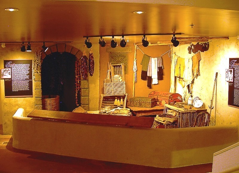 One of the exhibits at the Museum: The "Tienda" where visitors see what materials the trailblazers needed to survive in New Mexico. Courtesy of Friends of the El Camino Historic Trail.