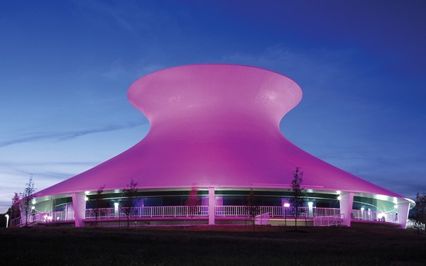 The James S. McDonnell Planetarium at the St. Louis Science Center