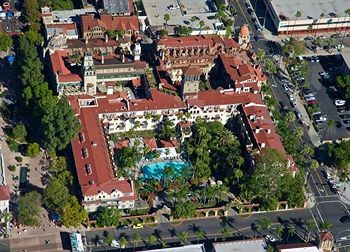 Aerial view of the Mission Inn Hotel and Spa