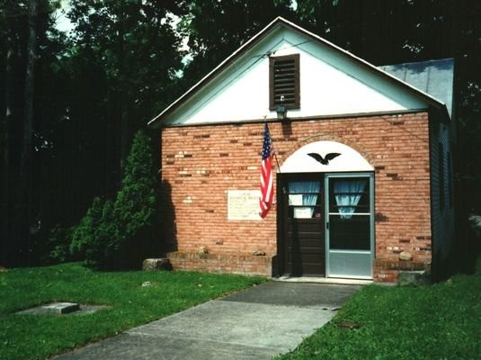 The original museum building was a well house built in the early 1900s by the Ceredo Water and Light Company. It was demolished in 1995. Image courtesy of the Ceredo Historical Society Museum.