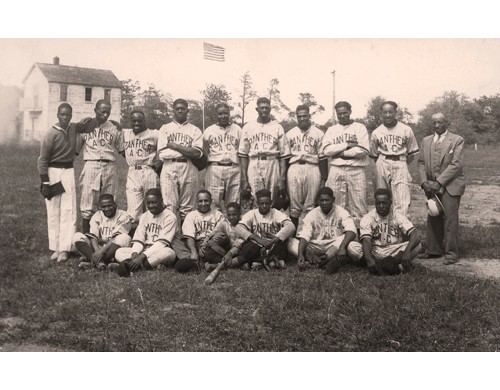 Original team photo of the Cuban Giants when they were named the Black Panthers.