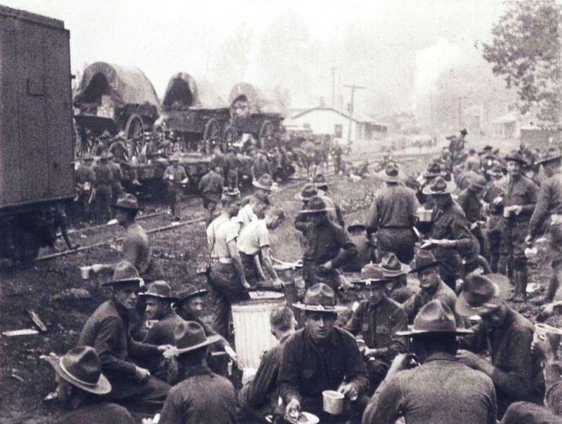 Federal troops camped at Blair Mountain.