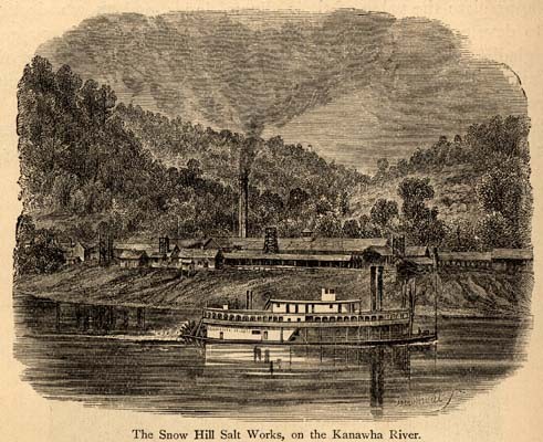 Early salt manufacturer along the Kanawha River.