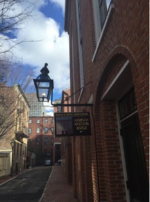 Front Sign at African Meeting House, Courtesy of the Advisory Council on Historic Preservation