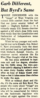 "Garb Different but Byrd the Same." Charleston Daily Mail(Charleston), June 11, 1964. 