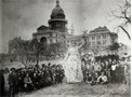 The Goddess of Liberty statue ceremony 