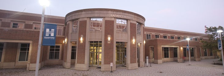 Outside Lafayette Hall at the Housatonic Community College