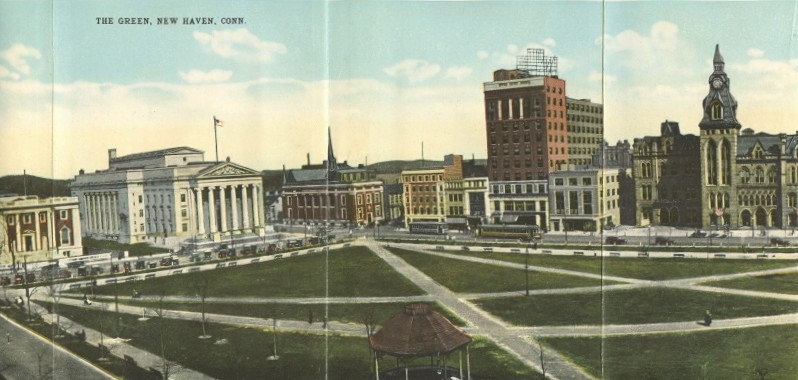 The historic New Haven Green (1919)