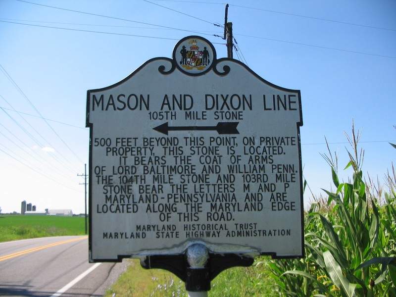 The Mason-Dixon Line, first employed to resolve a bitter land dispute, became a symbol of sectionalism and somewhat a notional division between the Northern and Southern states 