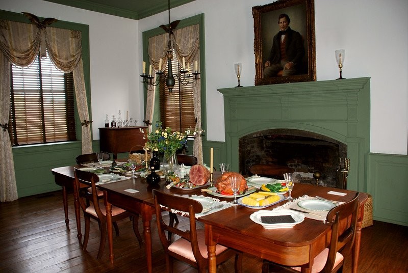 The dining room of the house