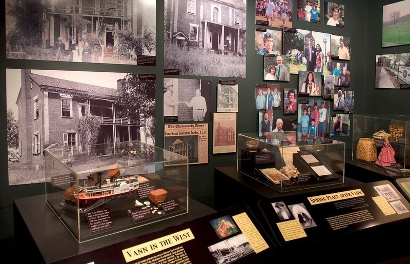 A display in the Robert E. Chambers Interpretive Center