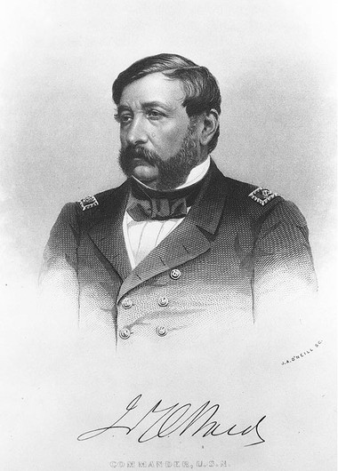 Commander James Ward, captain of the USS Thomas Freeborn. As a young lieutenant, he was one of the five founders of the Annapolis Naval Academy and even wrote a textbook on naval tactics.  He was the first US Navy officer killed during the Civil War.