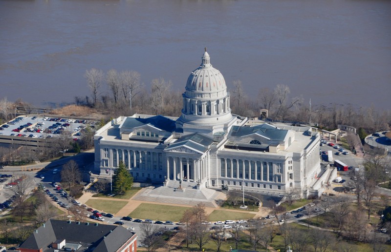 Aerial view of the capitol