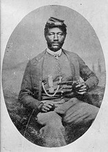 Sgt. James Harris of the 38th USCT. He was one of over 20 to receive the Medal of Honor for the attacks along Confederate defenses at Richmond. Harris won his for his gallantry at New Market Heights. 