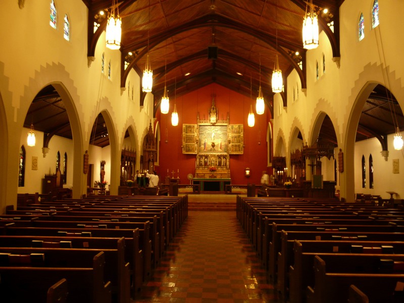 The beautiful interior of All Saints Cathedral