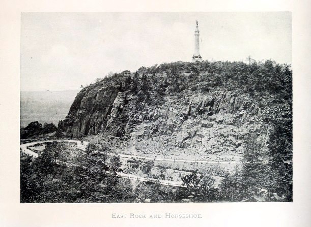 View of East Rock and Horseshoe