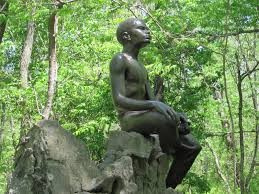 The statue of carver as a boy