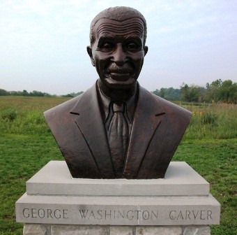 Bust of carver as an adult