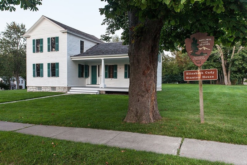 Elizabeth Cady Stanton and her family lived in this house from 1847-1862. It is a National Historic Landmark.