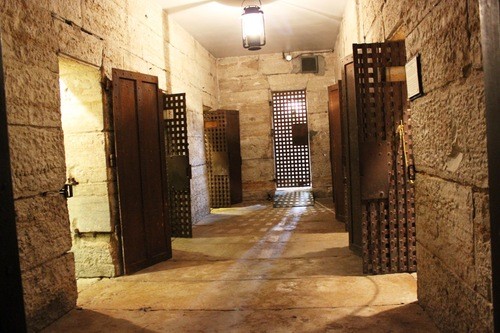 A look inside where the jail cells are located