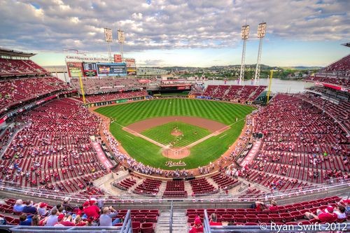 View from the inside of the ballpark