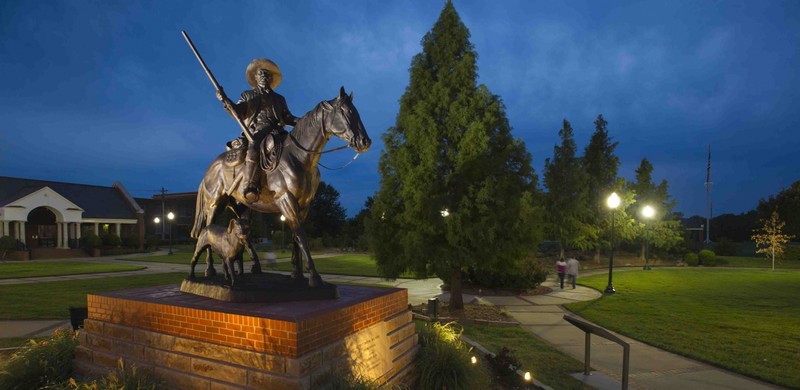 Bass Reeves Statue.