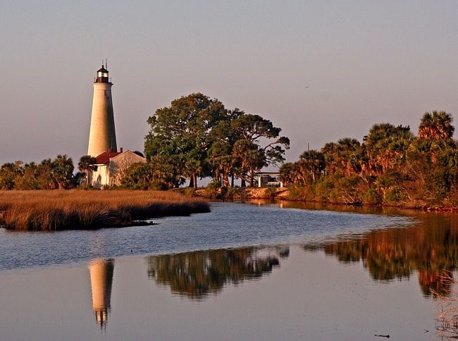 The lighthouse in more recent times.