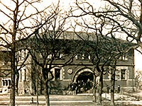 Pattee Hall was the first permanent home of the Law School, from 1889-1928