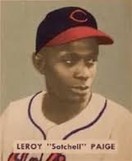 Picture of Satchel Paige during his time with the Cleveland Indians.