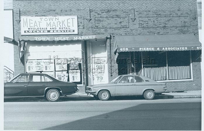 Town Meat Market and Pierce and Associates, circa 1974-1976