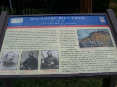 This historic marker is located next to a small Civil War museum. 