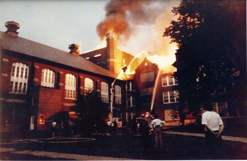 Building, Window, Sky, Fire