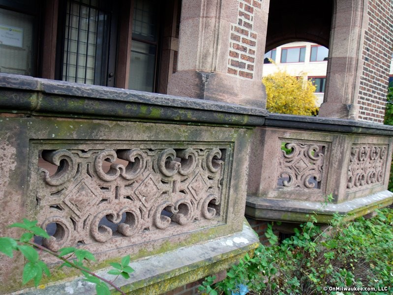 Sandstone detailing on the house. Photo Credit: OnMilwaukee.com