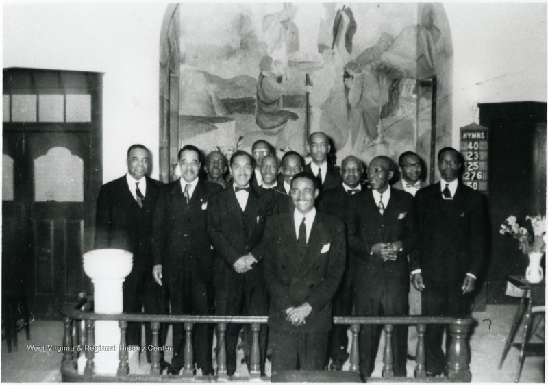 Undated photo of male choir at St. Paul A.M.E.