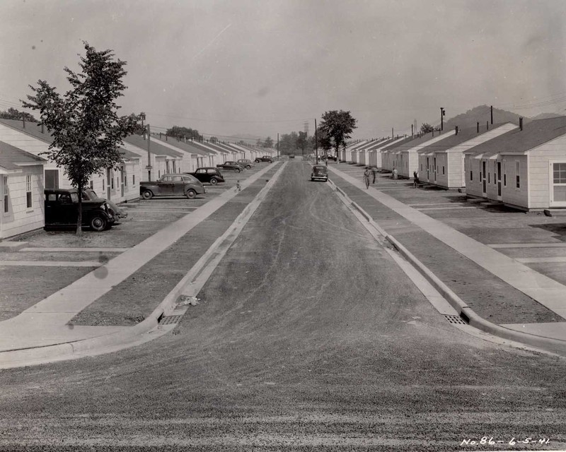 Ordnance Park Street View. Though little can be seen here, the lawns were in fact seeded as part of the NoY-4488 contract.