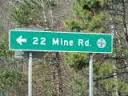 Sign at the bottom of the mountain.