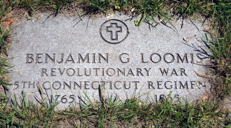 Benjamin Loomis gravestone, Mount Avon Cemetery, 2020