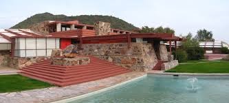 Taliesen West was Wright's home during the winter months form 1937-1959. It is a National Historic Landmark.