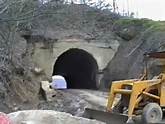 Construction on tunnel