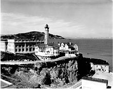 Alcatraz Lighthouse in 1909