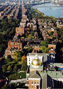 Beacon Hill Historic District, aerial photography. 