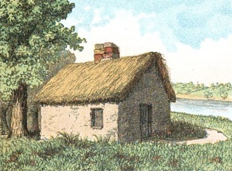 An artist's rendition of what this area may have looked like in 1625 when Blaxton settled near Beacon's Hill. 